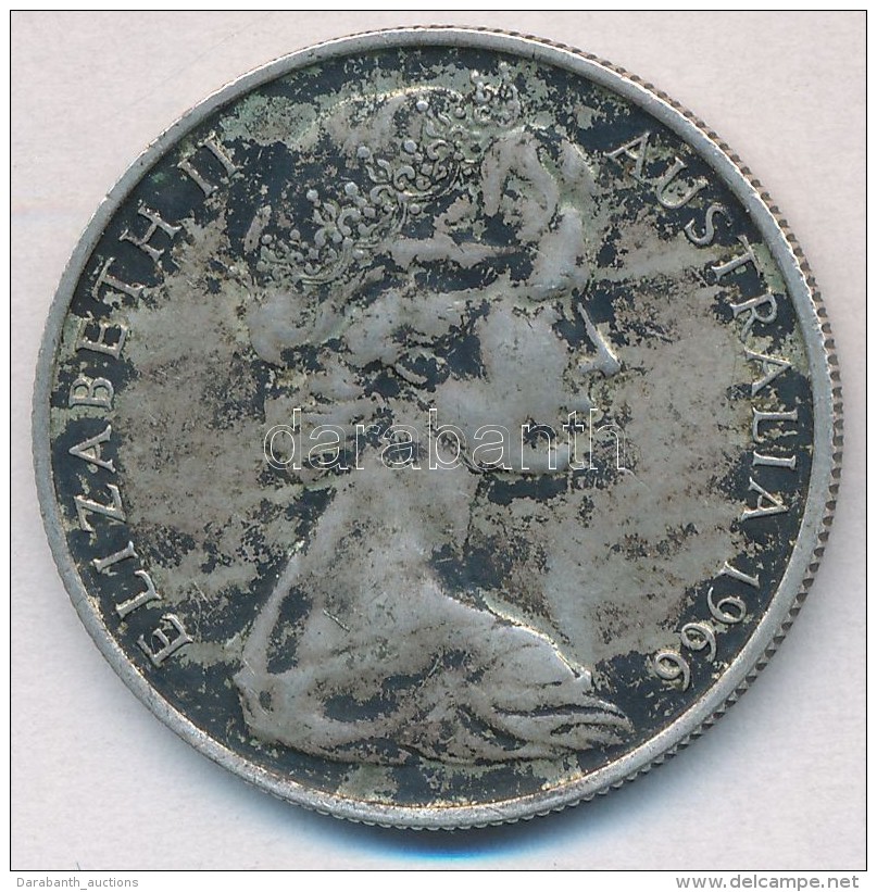 Ausztr&aacute;lia 1966. 50c Ag 'II. Erzs&eacute;bet' T:2,2- Patina
Australia 1966. 50 Cents Ag 'Elizabeth II'... - Unclassified