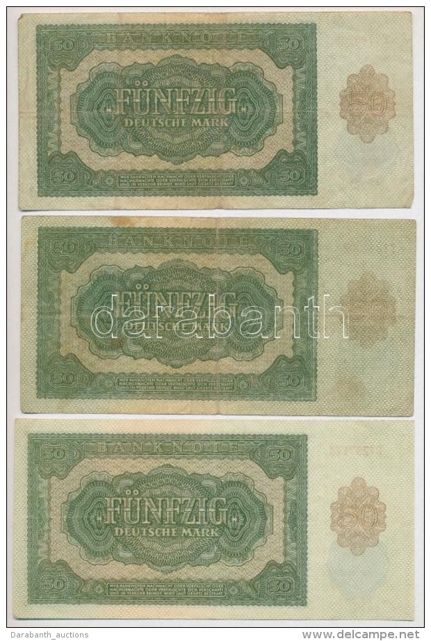 NDK 1948. 50M (6x) T:III
GDR 1948. 50 Mark (6x) C:F - Unclassified