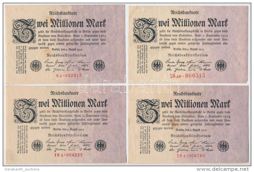 N&eacute;metorsz&aacute;g / Weimari K&ouml;zt&aacute;rsas&aacute;g 1923. 2.000.000M (10x) T:III
Germany / Weimar... - Unclassified