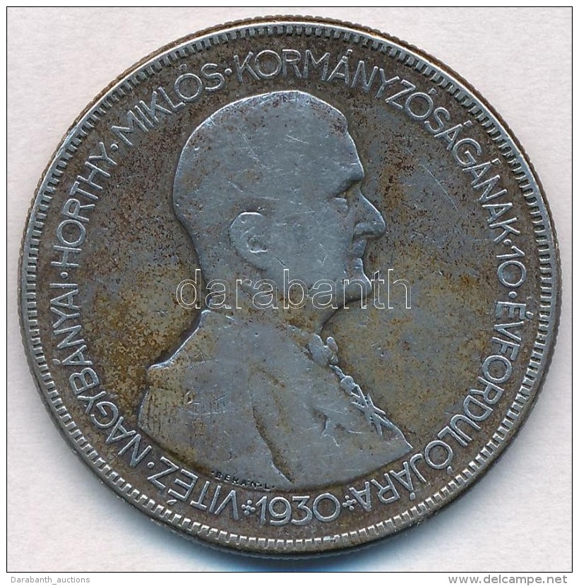 1930. 5P Ag 'Horthy Jobbra' T:3
Adamo P8 - Unclassified