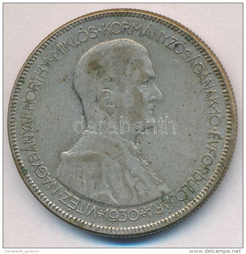 1930. 5P Ag 'Horthy Jobbra' T:3
Adamo P8 - Unclassified