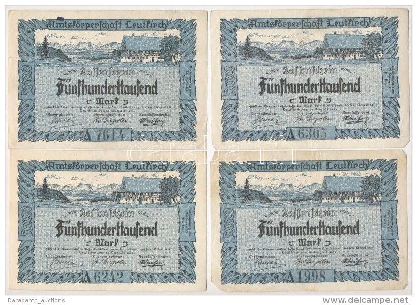 N&eacute;metorsz&aacute;g / Weimari K&ouml;zt&aacute;rsas&aacute;g / Leutkirch 1923. 500.000M (10x) T:III
Germany /... - Unclassified
