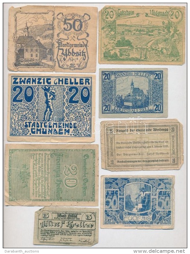 Ausztria 1920. 10-50h (15xklf) Utalv&aacute;ny &eacute;s Sz&uuml;ks&eacute;gp&eacute;nz, T&ouml;bbek... - Unclassified