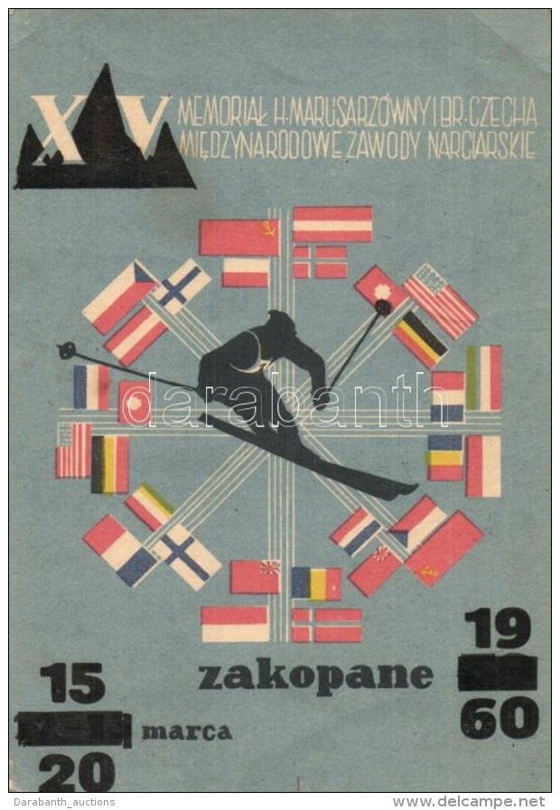 * T3 1960 XV. Memorial H. Marusarzowny I Br. Czecha Miedzynarodowe Zawody Narciarskie / International Memorial Ski... - Unclassified