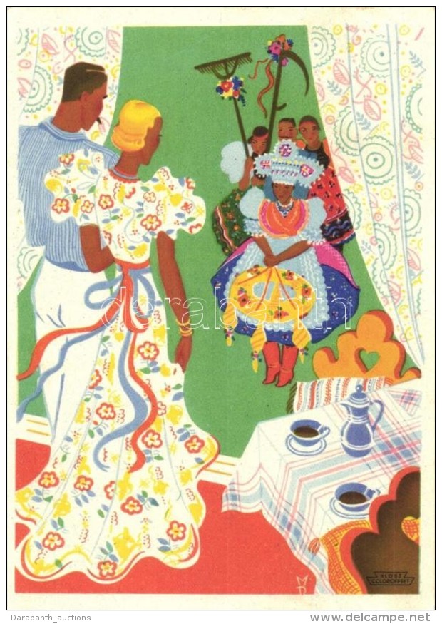 T2 Indanthren Textil Fest&eacute;s, Rekl&aacute;mlap / Textile Paint Advertisement, Kl&ouml;sz '1937 Budapest... - Unclassified