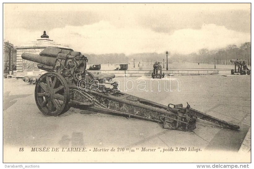 ** T2 Morser, Mortier De 210 Mm; Mus&eacute;e De L'arm&eacute;e / Artillery, Mortar, Military Museum Interior (from... - Non Classificati