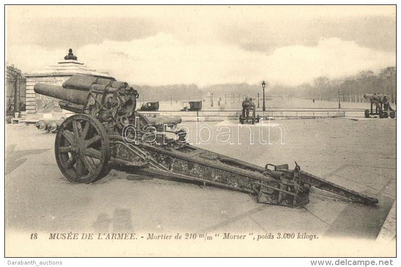 ** T2 Morser, Mortier De 210 Mm; Mus&eacute;e De L'arm&eacute;e / Artillery, Mortar, Military Museum Interior (from... - Unclassified