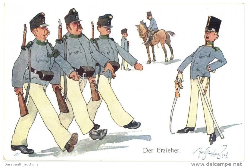 ** T2 Der Erzieher / K.u.K. Military, Humour, B.K.W.I. 441-12. S: Fritz Sch&ouml;npflug - Ohne Zuordnung