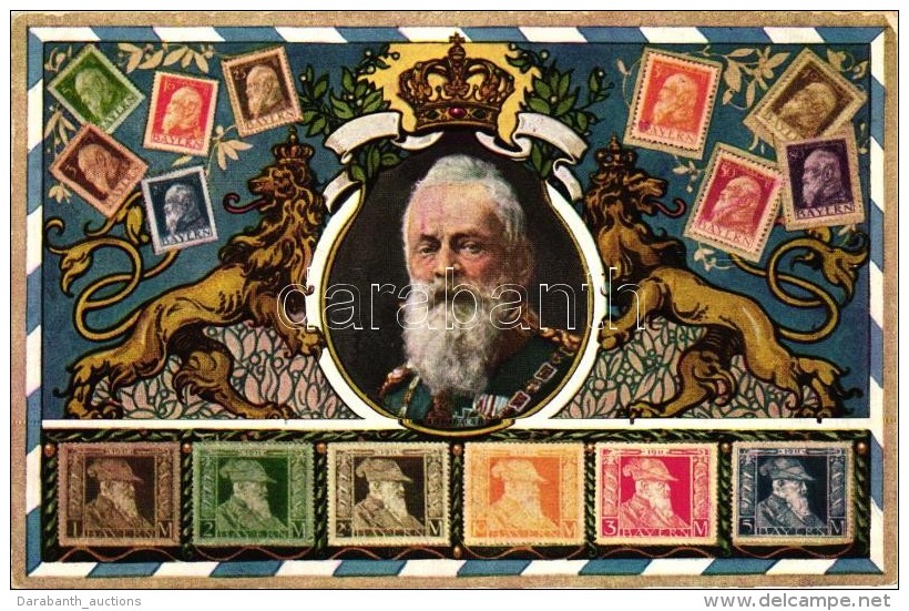 * T2 Briefmarken Bayerns, Verlag Ottmar Zieher No. 150 / Ludwig III Of Bavaria, Set Of Bavarian Stamps - Unclassified