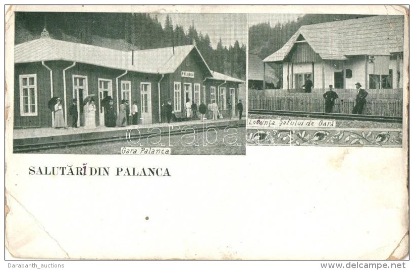 ** T3 Pal&aacute;nka, Palanca; Gara Palanca, Locuinta Sefului De Gara / Railway Station, House, Floral (EB) - Unclassified