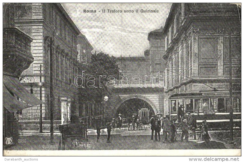 * T2/T3 Rome, Roma; Il Traforo Sotto Il Quirinale /  Tram Tunnel Under The Palace, Trams (EK) - Unclassified