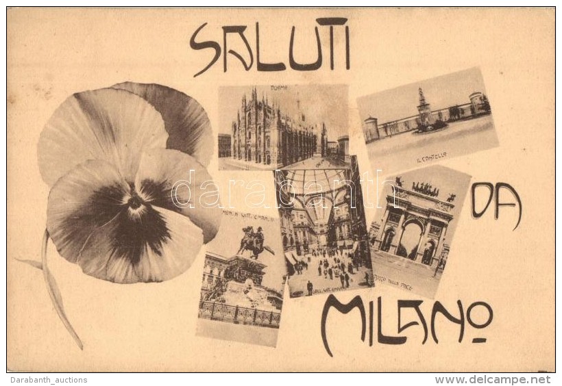 ** Milan, Milano - 13 Pre-1945 Unused Town-view Postcards - Unclassified