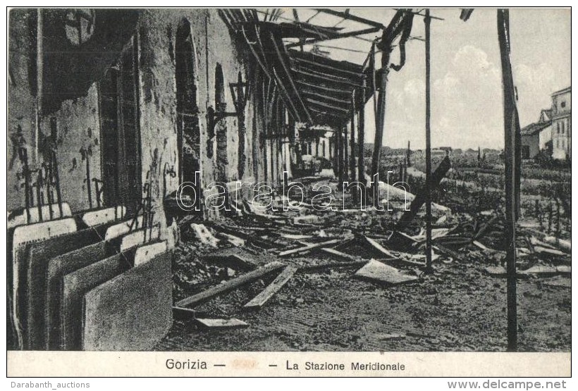 ** T2 Gorizia, G&ouml;rz; La Stazione Meridionale / WWI Destroyed Railway Station, Ruins - Unclassified