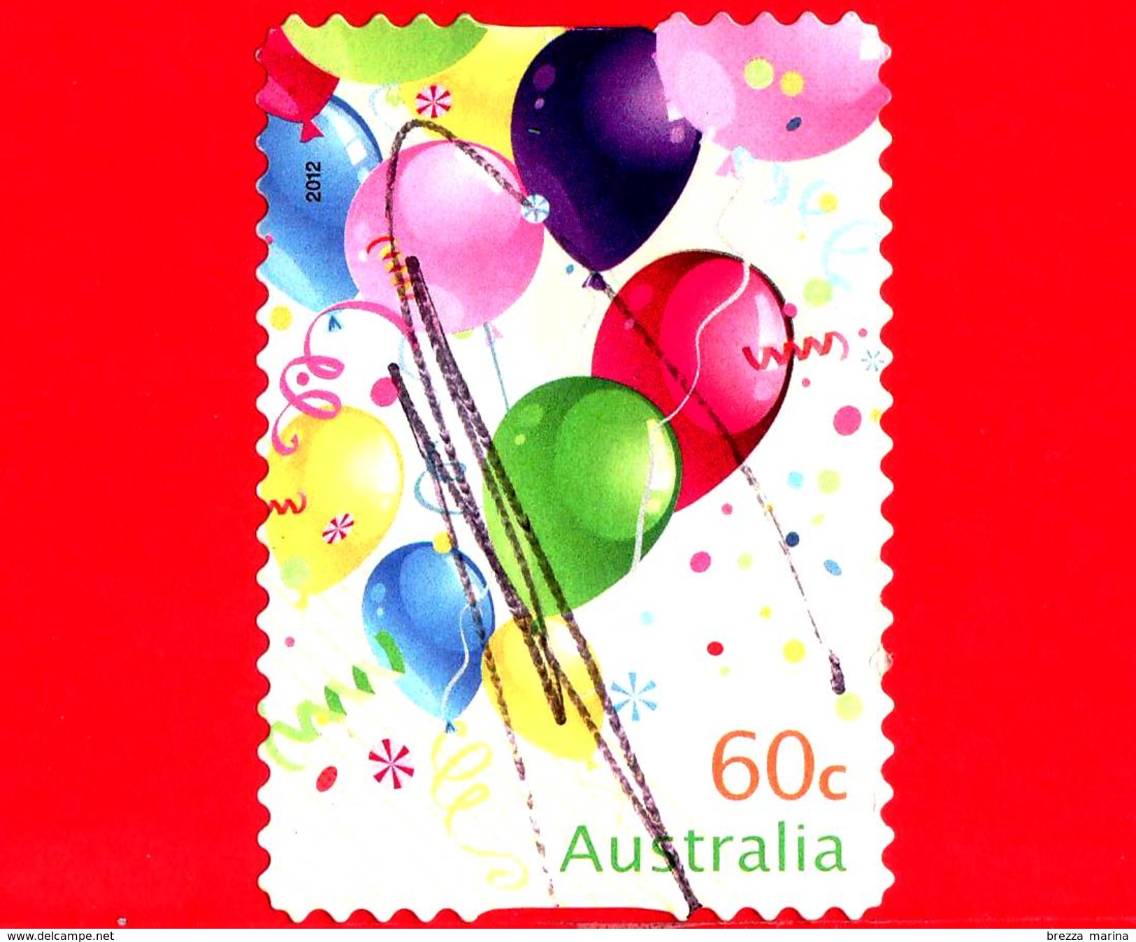 AUSTRALIA - Usato - 2012 - Momenti Preziosi - Palloncini - Balloons - 60 - Usati