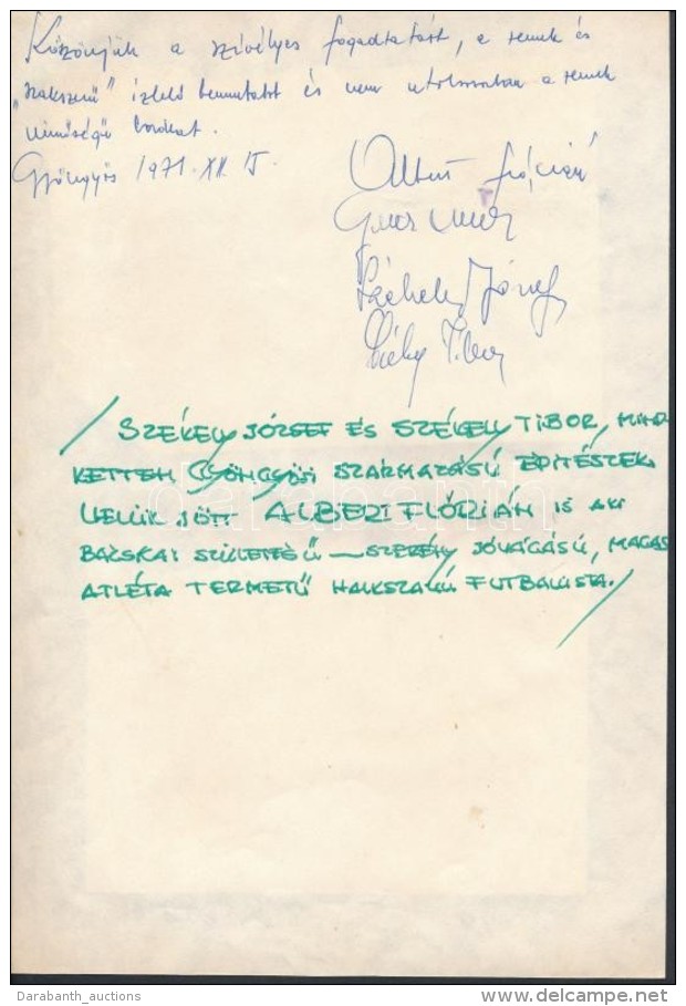 1971 Albert Fl&oacute;ri&aacute;n (1941-2011) Aranylabd&aacute;s V&aacute;logatott Labdar&uacute;g&oacute;... - Other & Unclassified