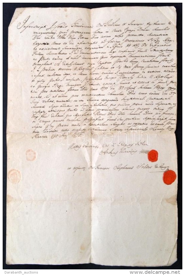 1796 Nagyrecske, G&ouml;m&ouml;r V&aacute;rmegye Tan&uacute;s&aacute;glevele Peres &uuml;gyben, Latin Nyelven,... - Unclassified