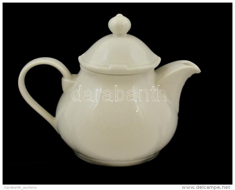 Villeroy&amp;Boch Kis Te&aacute;skanna, Feh&eacute;r M&aacute;zas, Jelzett, Hib&aacute;tlan, M:13 Cm - Other & Unclassified