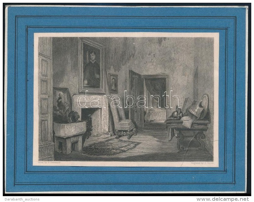 Cca 1840-1880 G.Cattermole - J.Lewis: SzobabelsÅ‘, R&eacute;zmetszet, Kartonra Kas&iacute;rozva, 10x14 Cm - Prints & Engravings