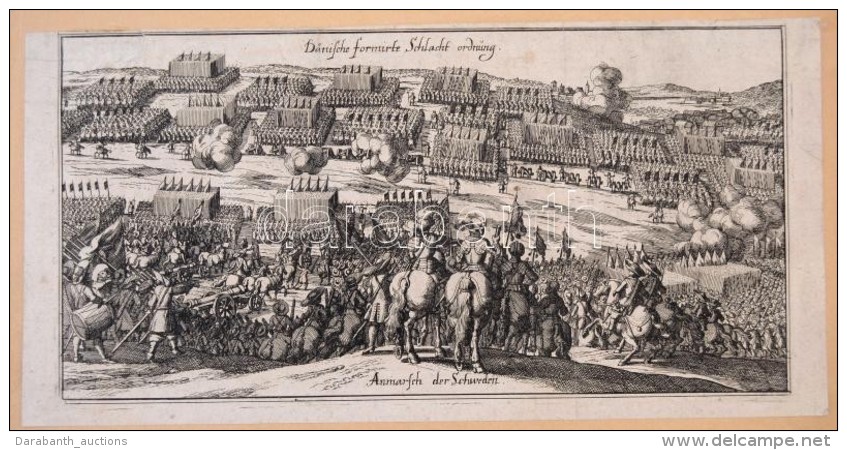 1678 A Sv&eacute;d-Brandenburgi H&aacute;bor&uacute; Egyik Csat&aacute;j&aacute;nak, A Warksow-i Csat&aacute;nak... - Prints & Engravings