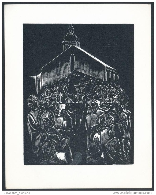 Bord&aacute;s Ferenc (1911-1982): &Uuml;nneps&eacute;g. Fametszet, Pap&iacute;r, Jelzett A D&uacute;con 12&times;10... - Sonstige & Ohne Zuordnung