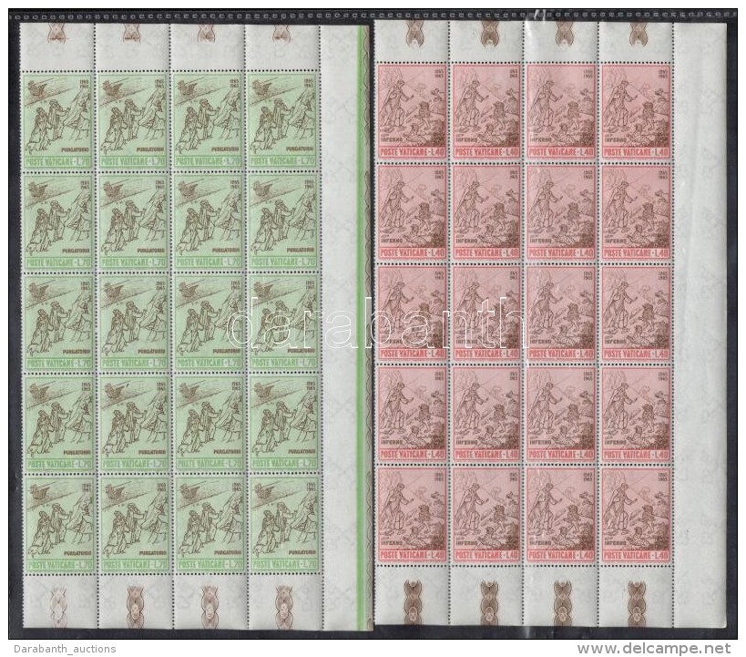 ** 1965 Dante Sor &iacute;vsarki 20-as T&ouml;mb&ouml;kben Mi 477-480 - Other & Unclassified