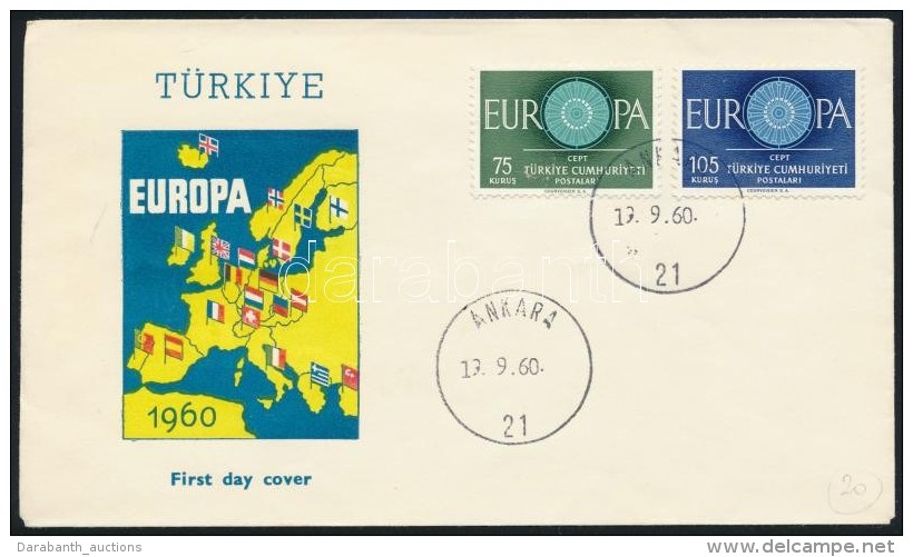 1960 Europa CEPT Sor Mi 1774-1775 FDC - Sonstige & Ohne Zuordnung