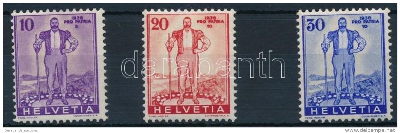 ** 1936 Pro Patria Sor Mi 294-296 - Other & Unclassified