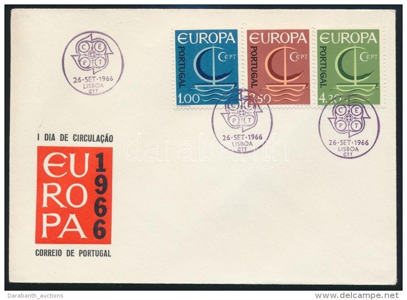 1966 Europa CEPT Sor Mi 1012-1014 FDC-n - Other & Unclassified