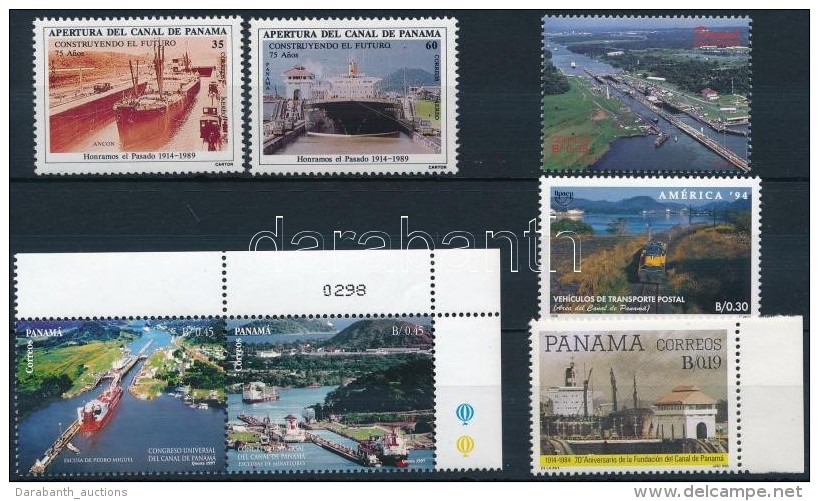 ** 1984-1997 Panama Csatorna Mot&iacute;vum 7 Klf B&eacute;lyeg - Other & Unclassified