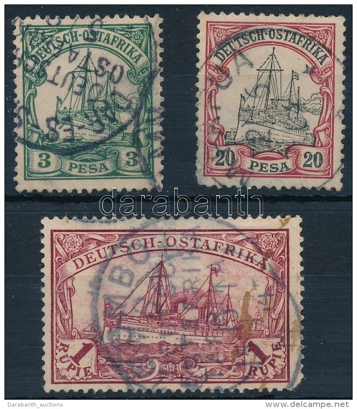 O Deutsch Ostafrika 1901 Mi 12, 16, 19 - Other & Unclassified