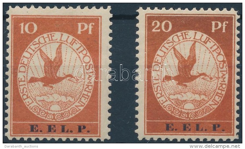 ** 1912 L&eacute;giposta / Airmail Mi V-VI (Mi EUR 2650,-) Certificate: Briefmarkenpr&uuml;fstelle Basel, 10Pf... - Other & Unclassified