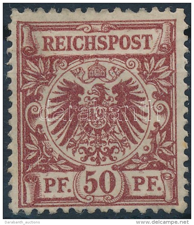 * 1889 Mi 50b (Mi EUR 1.400.-) Certificate: J&auml;schke-Lantelme, Signed: K&ouml;hler (kis... - Other & Unclassified