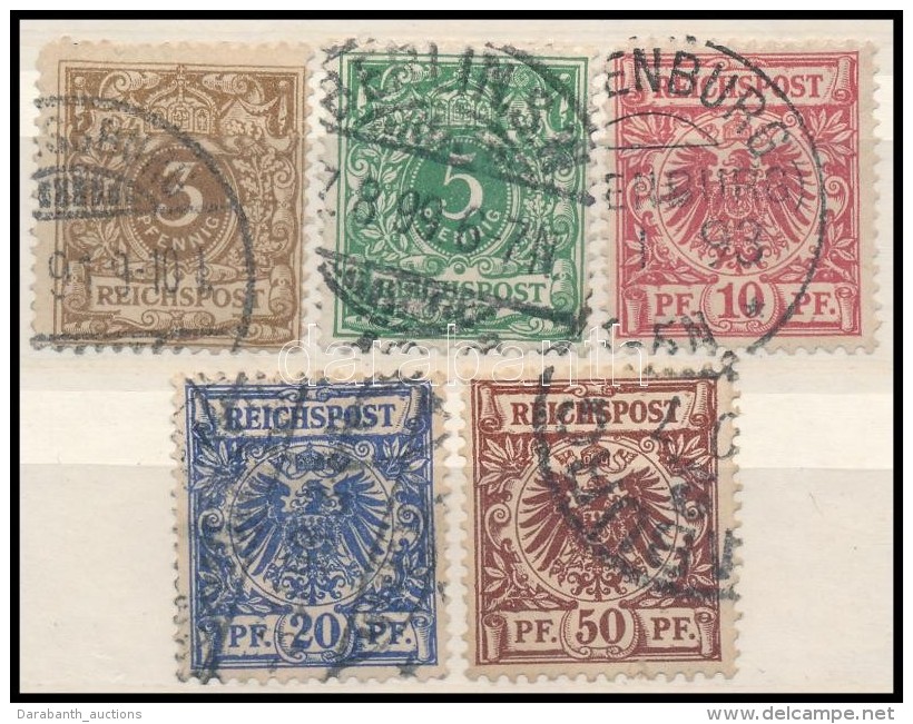 O 1889 Forgalmi 5 &eacute;rt&eacute;k Mi 45-48, 50 - Other & Unclassified