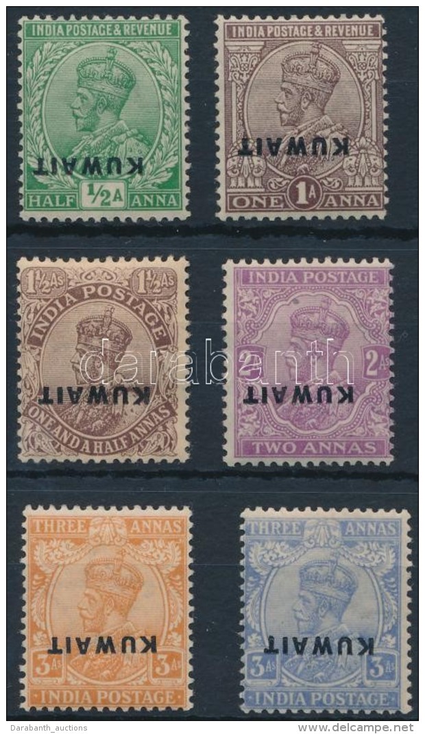 * 1923 7 Klf Forgalmi Ford&iacute;tott Fel&uuml;lnyom&aacute;ssal Mi 1-4, 6-7 With Inverted Overprint - Other & Unclassified