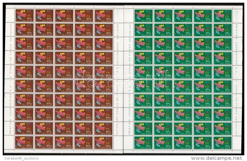 ** 1961 Europa CEPT Sor 50-es Hajtott Teljes &iacute;vekben Mi 354-355 - Other & Unclassified