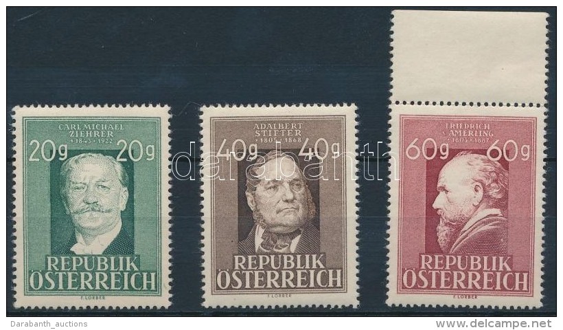 ** 1948 H&iacute;res Emberek Sor Mi 855-857 - Altri & Non Classificati