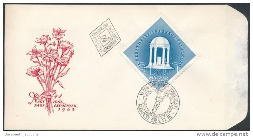 1963 Keszthely Elmos&oacute;dott Felirattal FDC-n - Altri & Non Classificati