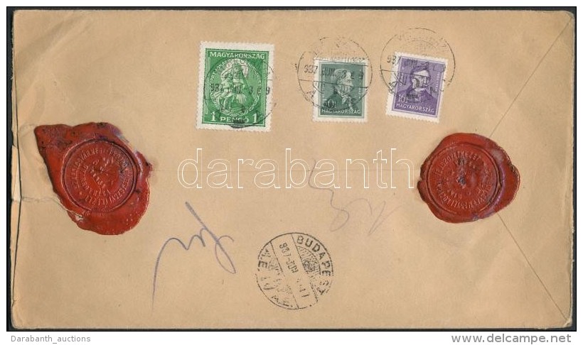 1937 &Eacute;rt&eacute;klev&eacute;l Nagy Madonna 1P &eacute;s Arck&eacute;pek 16f, 50f... - Other & Unclassified