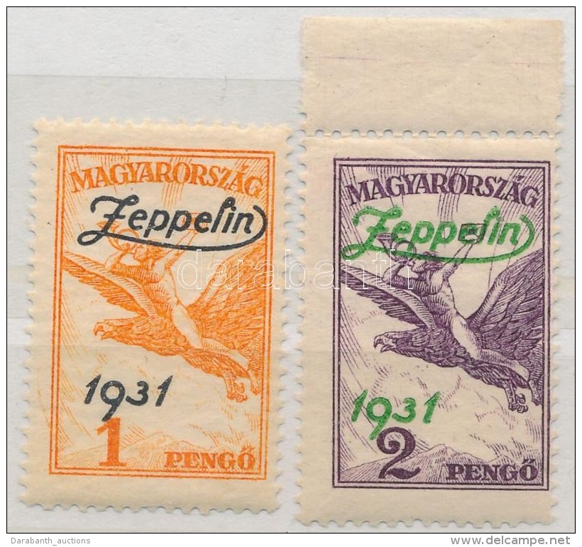 ** * 1931 Zeppelin Sor, A 2P &iacute;vsz&eacute;li Postatiszta/ 2P Mint Never Hinged - Other & Unclassified