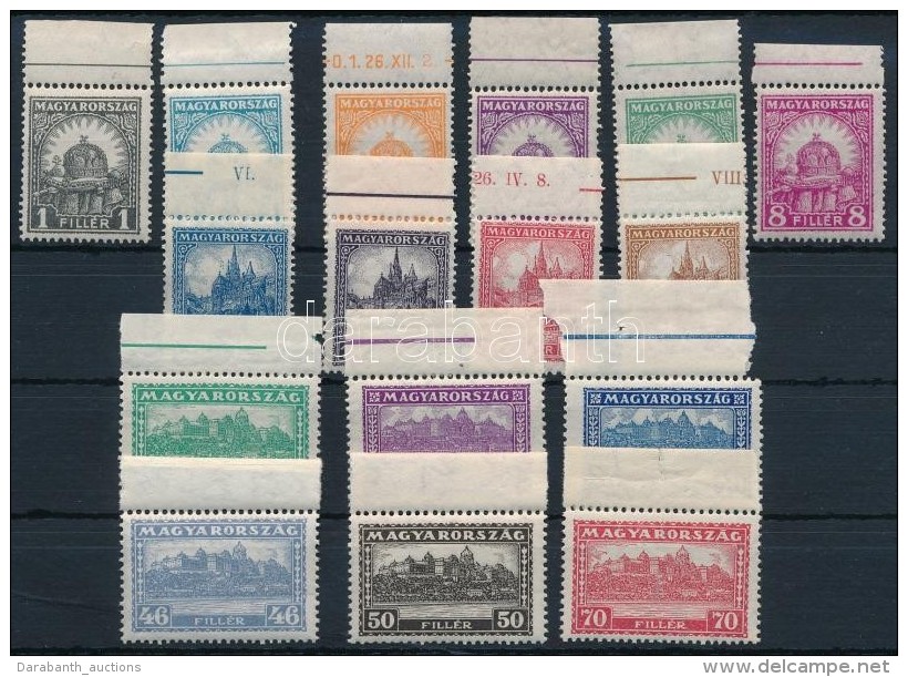 ** 1926 PengÅ‘-fill&eacute;r (I) A &iacute;vsz&eacute;li Sor / Mi 411-426 Margin Set (25.000) - Other & Unclassified