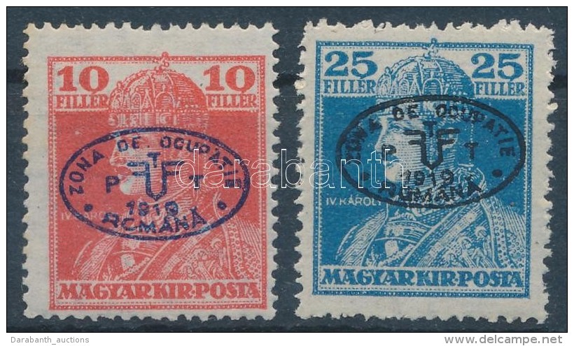 ** Debrecen I. 1919 K&aacute;roly 10f &eacute;s 25f Garancia N&eacute;lk&uuml;l (**32.000) - Other & Unclassified