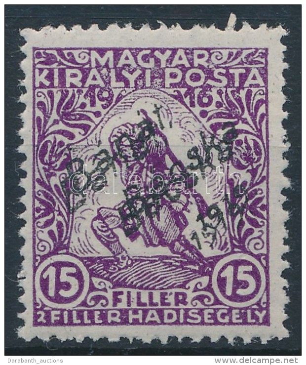 ** B&aacute;n&aacute;t-B&aacute;cska 1919 Hadiseg&eacute;ly III. 15f  Bodor Vizsg&aacute;l&oacute;jellel - Other & Unclassified