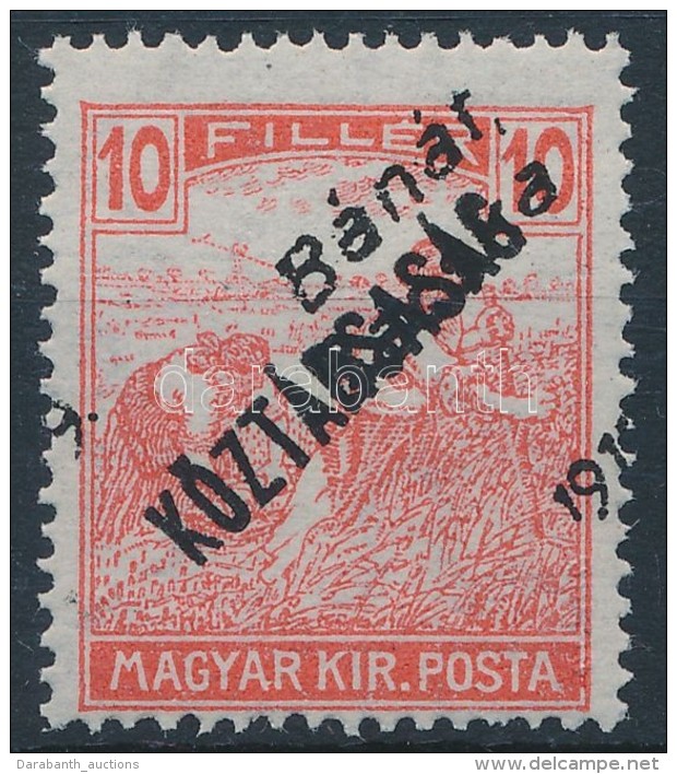 ** B&aacute;n&aacute;t-B&aacute;cska 1919 Arat&oacute;/K&ouml;zt&aacute;rsas&aacute;g 10f Bodor... - Other & Unclassified