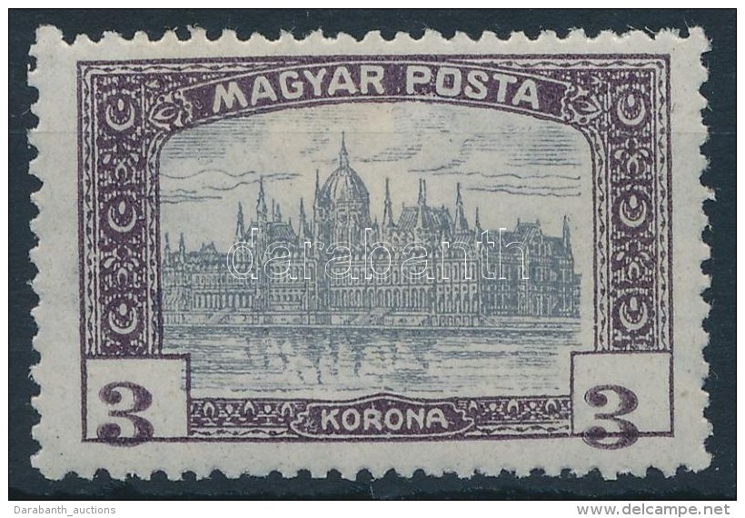 * 1919 Magyar Posta 3K KeretbÅ‘l Kics&uacute;szott &eacute;rt&eacute;ksz&aacute;mok - Other & Unclassified