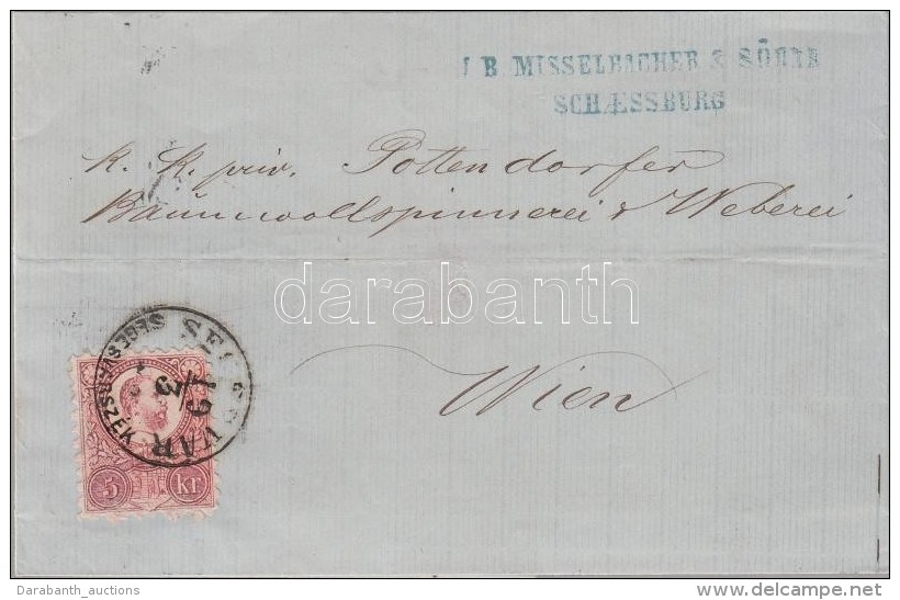 1872 R&eacute;znyomat 5kr Lev&eacute;len / Mi 10 On Cover 'SEGESV&Aacute;R SEGESV&Aacute;RSZ&Eacute;K' - 'WIEN' - Altri & Non Classificati