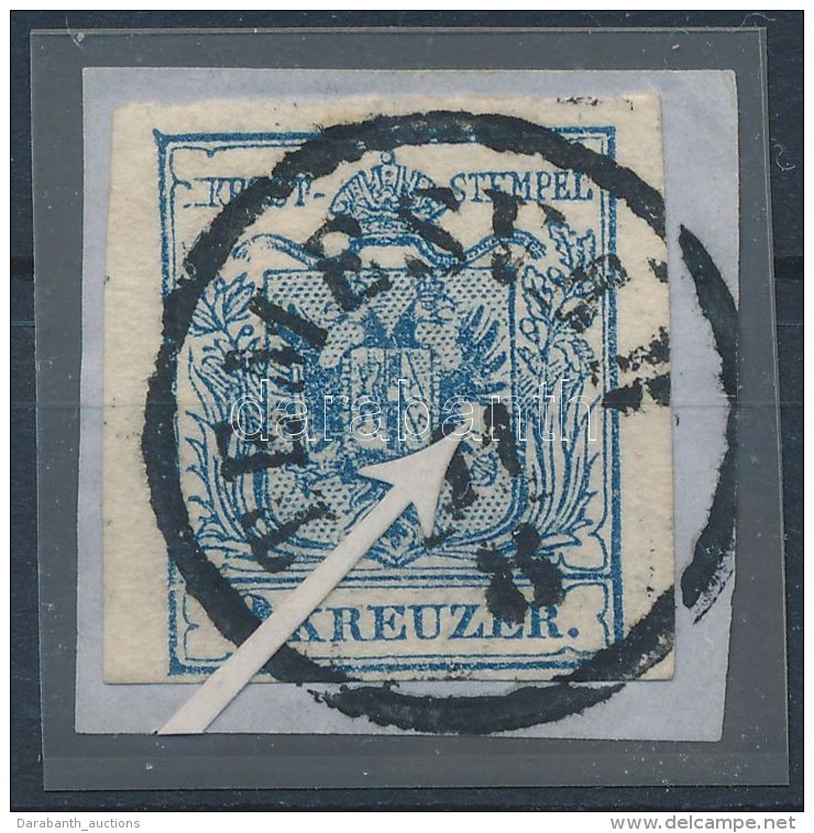 1850 9kr HP IIIa Teljes / &oacute;ri&aacute;si Sz&eacute;lekkel, Lemezhib&aacute;kkal / With Large Margins, With... - Other & Unclassified