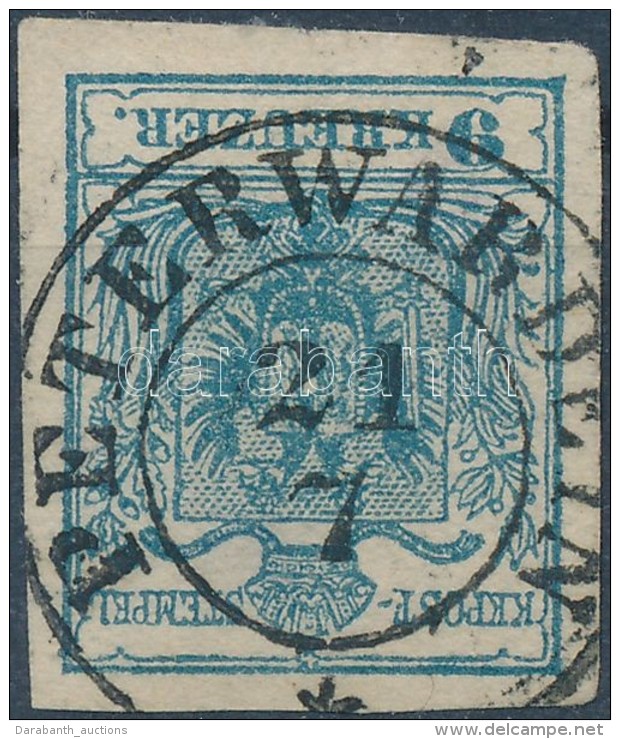 O 1850 9kr HP III.a. Kis Vil&aacute;gos R&eacute;sz / Small Thin Paper 'PETERWARDEIN' - Altri & Non Classificati