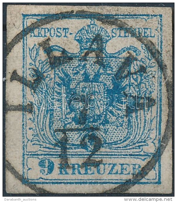 O 1850 9kr MP III.b. Vastag Pap&iacute;r / Thick Paper 'ILLAVA' (Gudlin: 200p) - Altri & Non Classificati