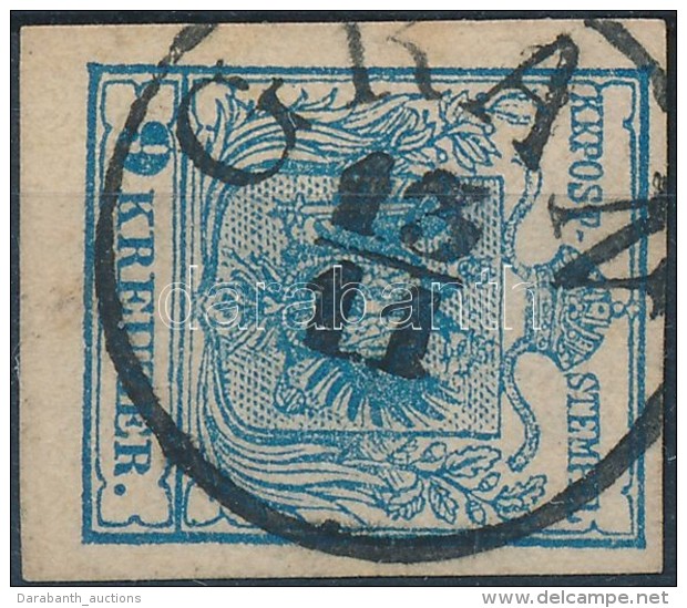 O 1850 9kr MP III.b. Kartonpap&iacute;r / Thick Paper 0,12 Mm 'GRAN' - Other & Unclassified