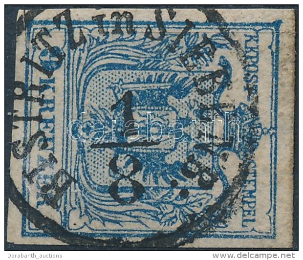 O 1850 9kr HP III. V&iacute;zjellel / With Watermark 'BISTRITZ In SIEBENB:' (Gudlin: 100p) - Altri & Non Classificati